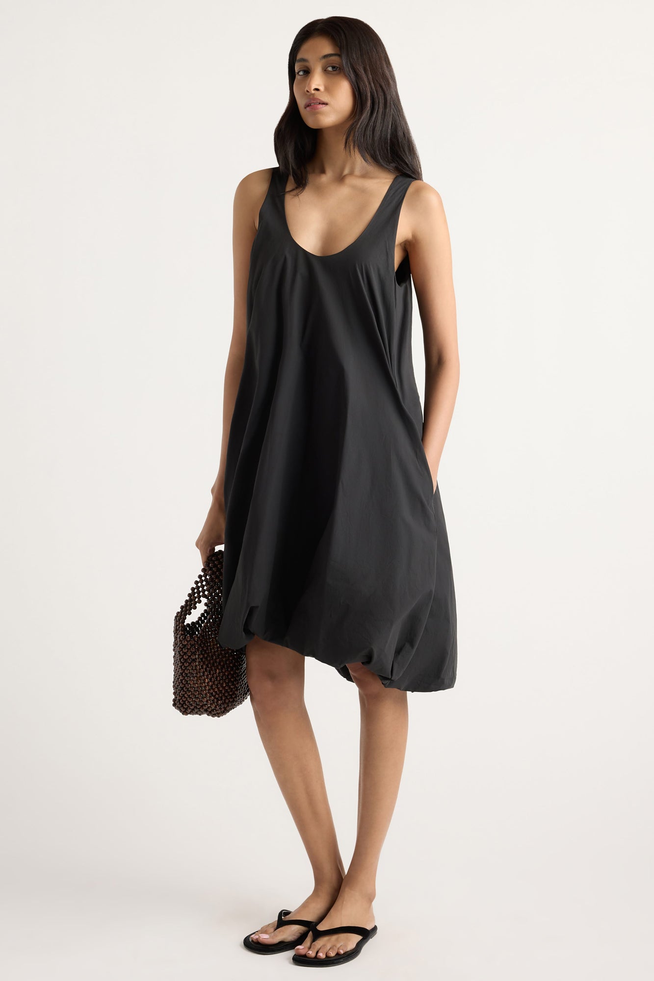 Arya | Cosima Hi-Lo Bubble-Hem Dress in Size Small