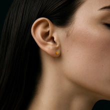 Decimal Earrings | Recycled Brass | Tiger's Eye