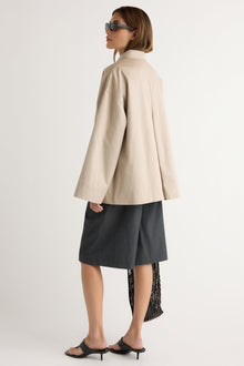 Renee | Delaney Cotton Mac Coat in Size Extra Small