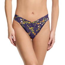 Signature Lace Original Rise Thong | Central Park (Navy)