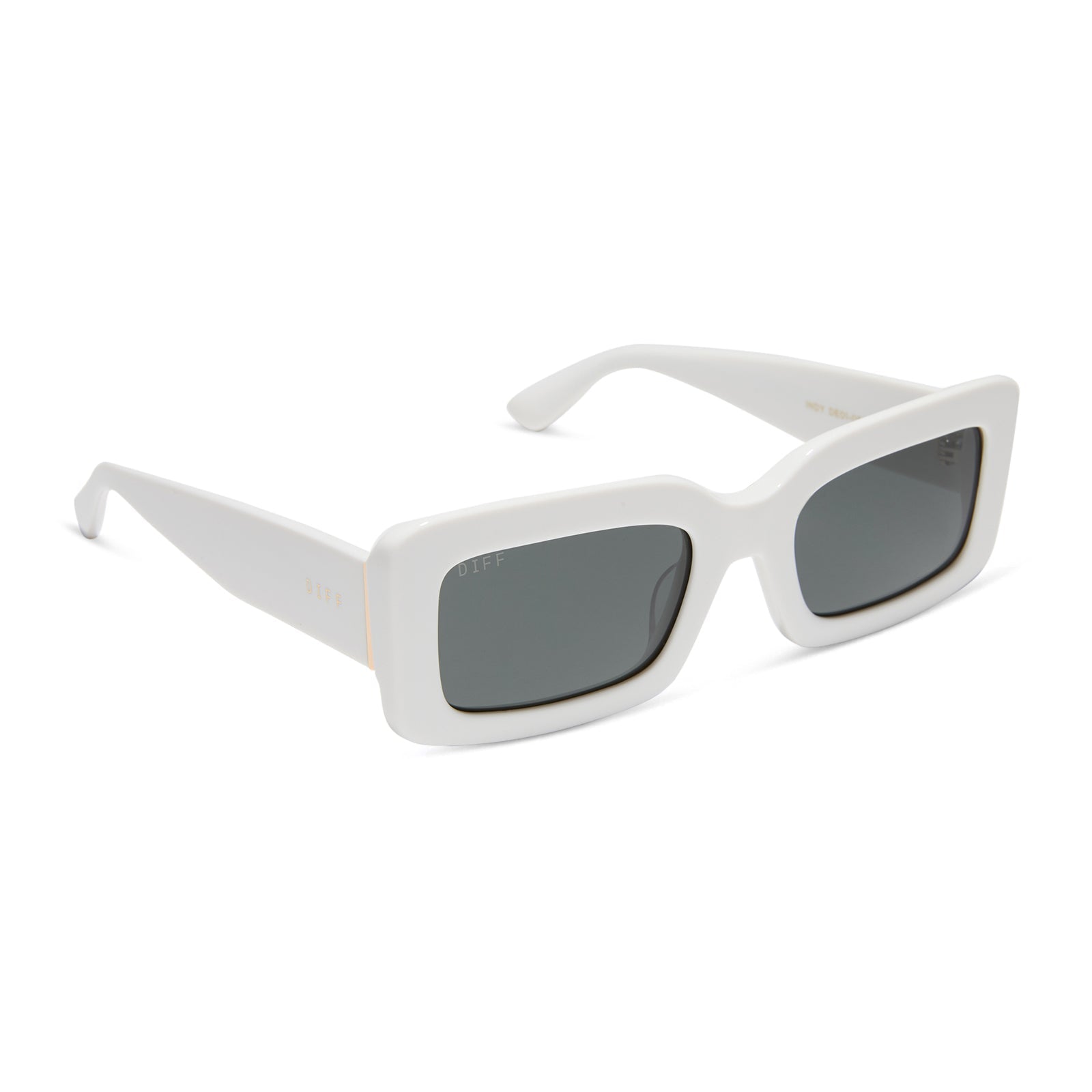 Womens | Indy Sunglasses | White Cloud | Grey Polarized Lenses