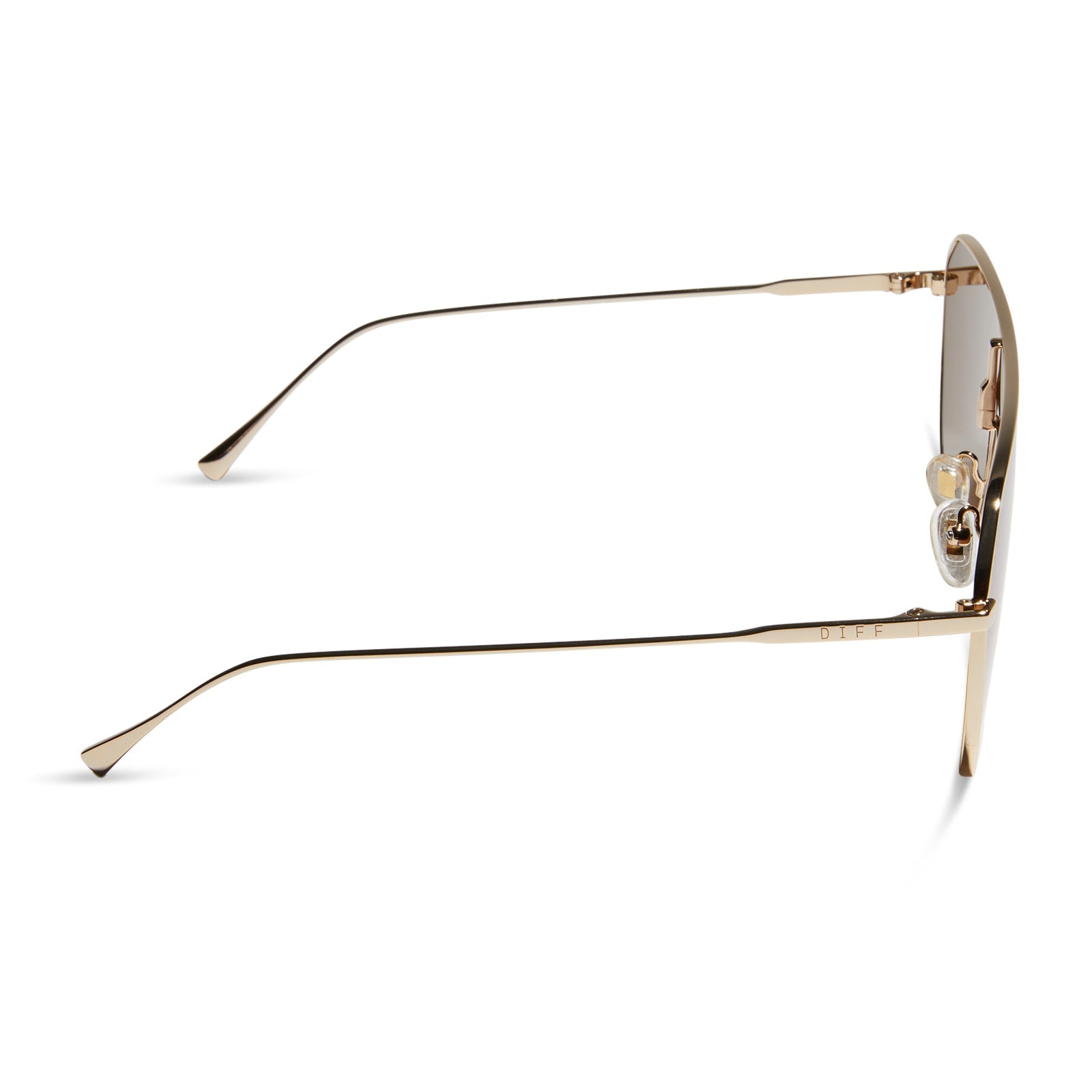 Womens | Dash Shield Sunglasses | Gold | Green Lenses