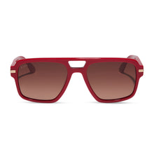 Unisex | Julien Navigator Sunglasses | Rouge Vogue | Warm Brown Gradient Lenses