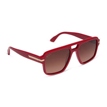 Unisex | Julien Navigator Sunglasses | Rouge Vogue | Warm Brown Gradient Lenses