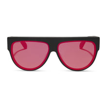 Womens | Georgie Sunglasses | Matte Black | Red Hot Summer Lenses