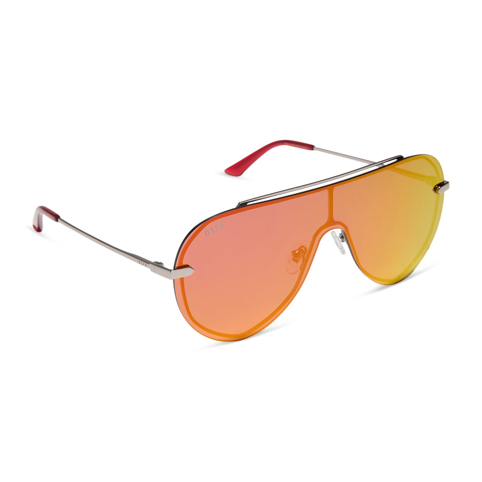 Womens | Imani Sunglasses | Gunmetal | Red Hot Summer Lenses