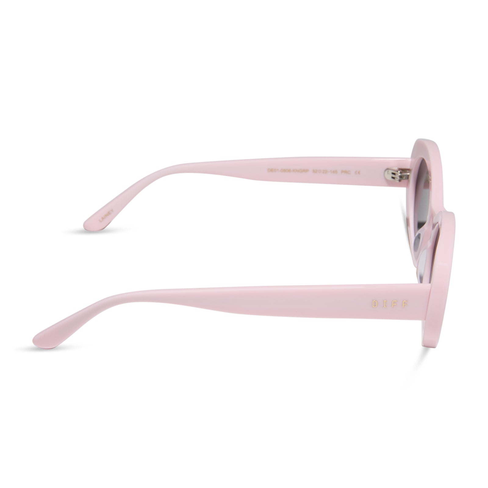 Womens | Lainey Sunglasses | Powder Pink | Grey Polarized Lenses