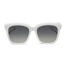 Womens | Meredith Sunglasses | White Cloud | Grey Gradient Polarized Lenses