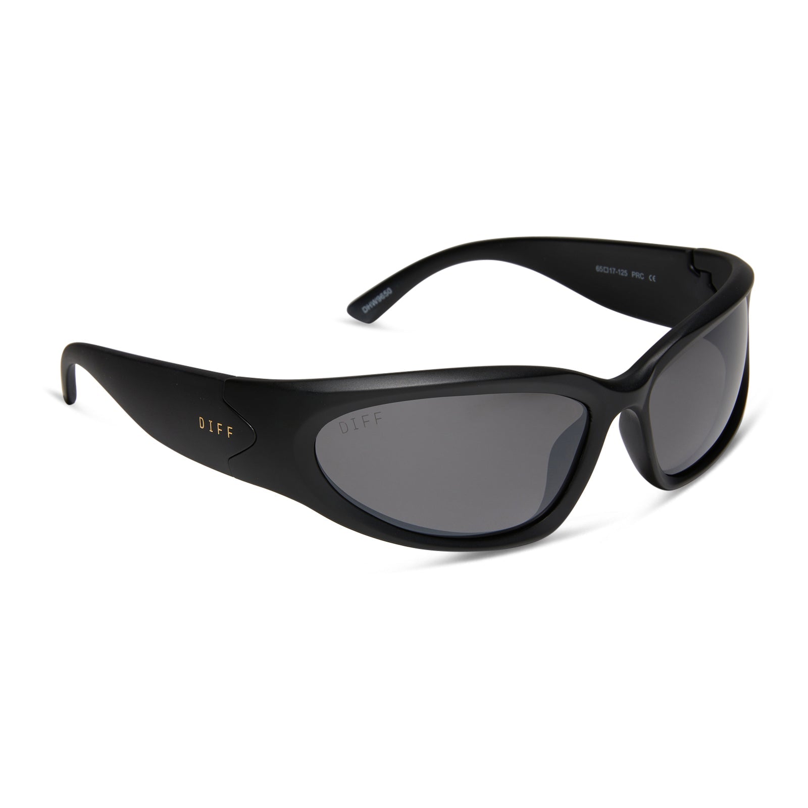 Unisex | Side Out Sunglasses | Matte Black | Grey W/ Silver Flash Polarized Lenses