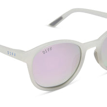 Unisex | Volley Sunglasses | Frosty Matte Crystal | Lavender Polarized Lenses