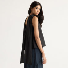 Arya | Dominika Drape Scarf-Neck Blouse in Size Small