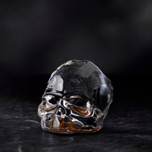 Memento Mori Faceted Skull - Small | Copper Coated Clear Crystal