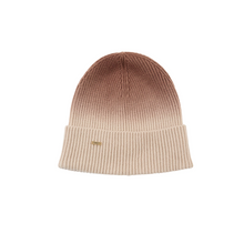 Frances Ombre Merino Wool Beanie | Bone/Camel