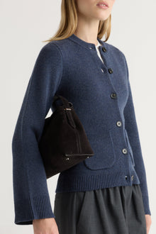 Jess | Eames Organic Cotton-Wool Button Cardigan in Size Small