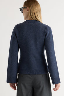 Jess | Eames Organic Cotton-Wool Button Cardigan in Size Small