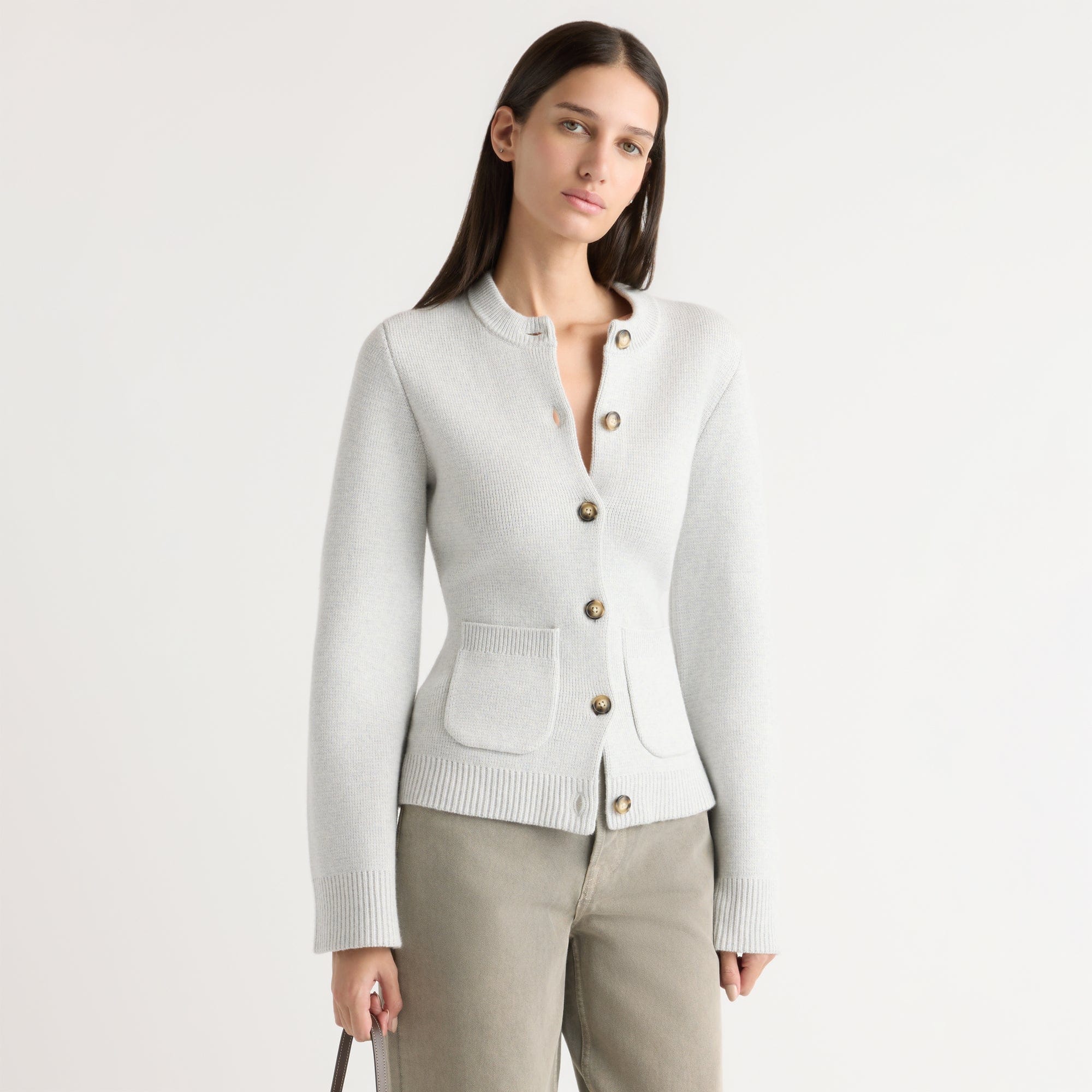 Karolina | Eames Organic Cotton-Wool Cardigan in Size Extra Small