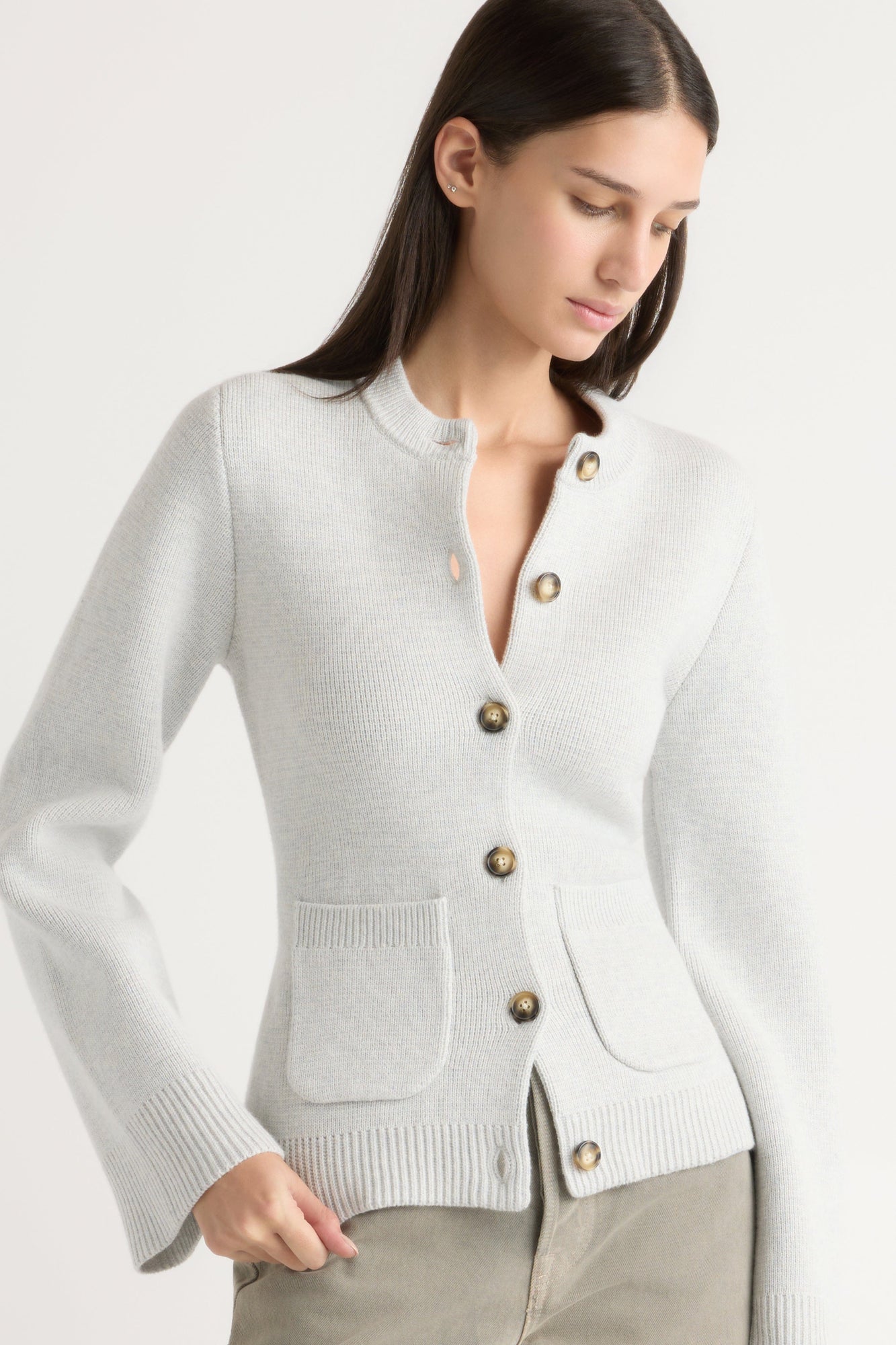Karolina | Eames Organic Cotton-Wool Cardigan in Size Extra Small