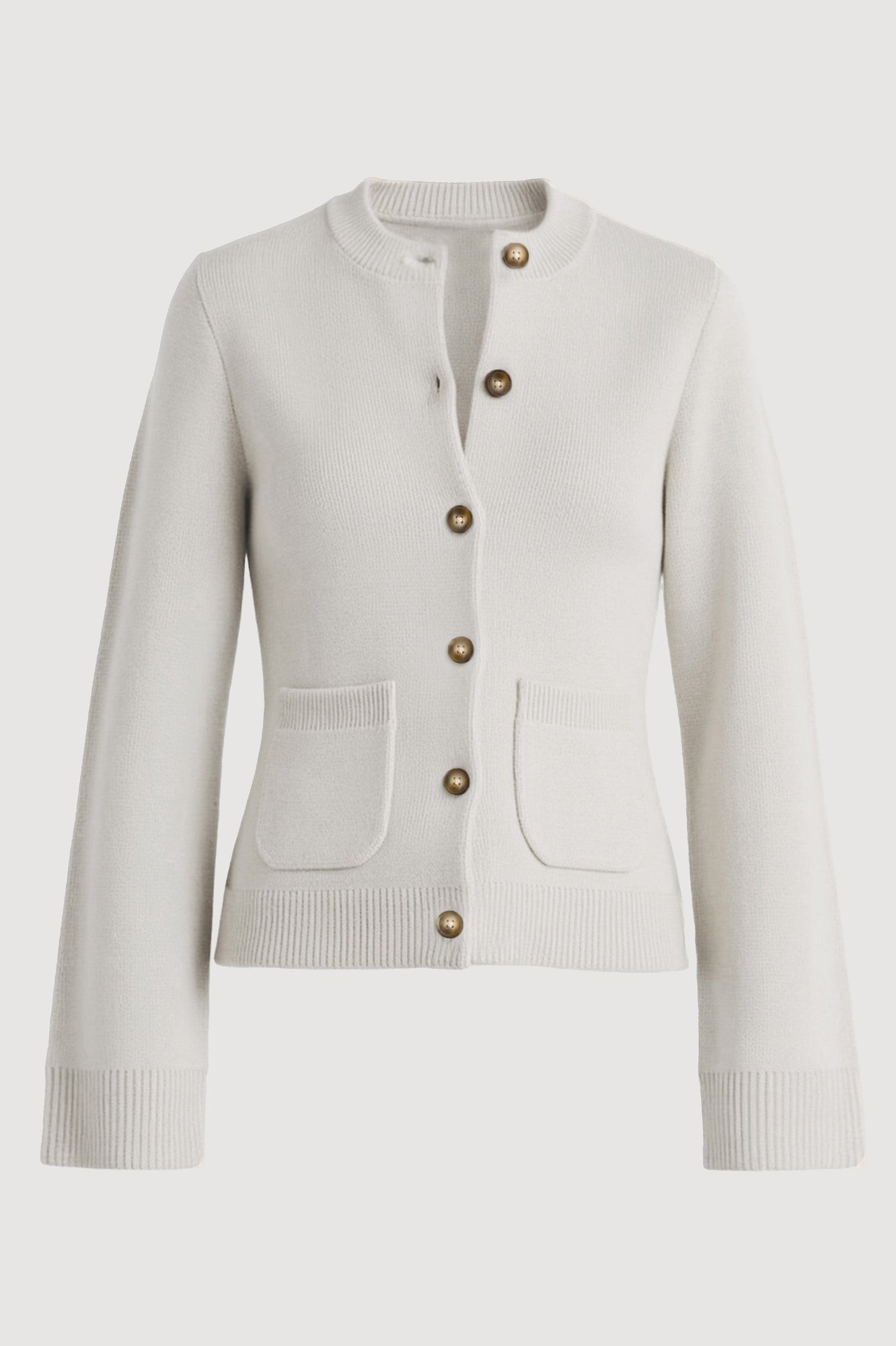 Karolina | Eames Organic Cotton-Wool Cardigan in Size Extra Small - Flat