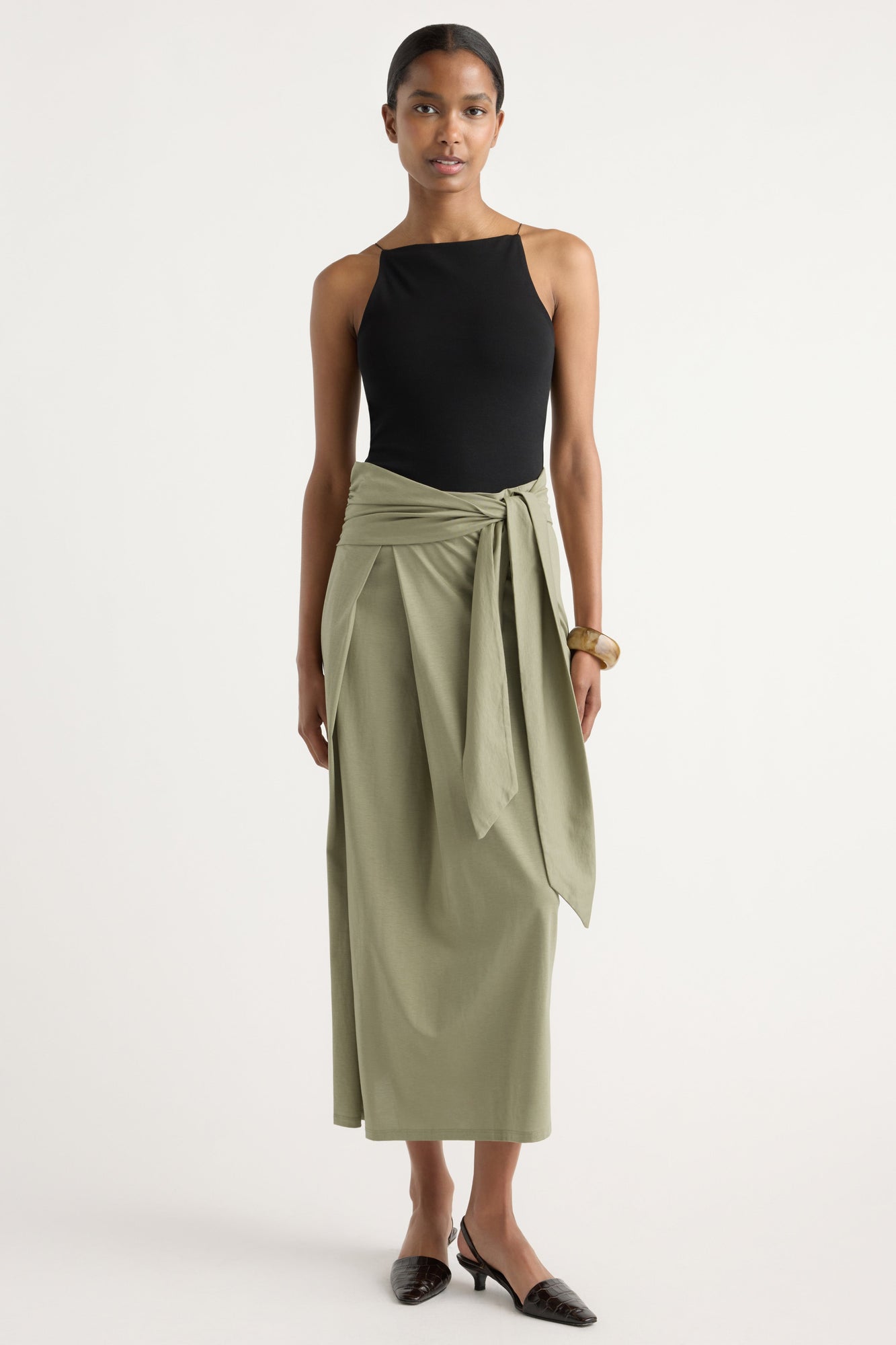 Isilda | Elke Tie-Waist Maxi Skirt in Size Small