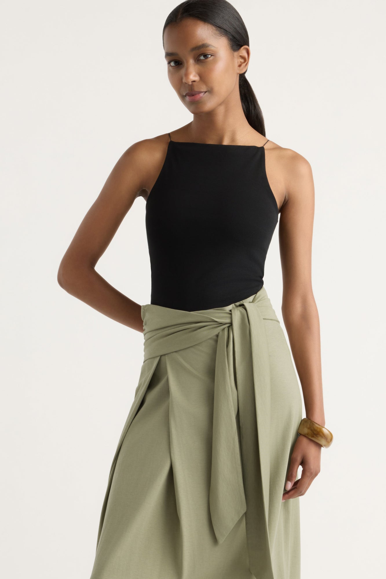 Isilda | Elke Tie-Waist Maxi Skirt in Size Small