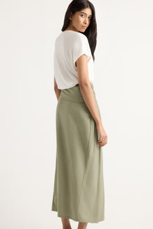 Arya | Elke Tie-Waist Maxi Skirt in Size Small