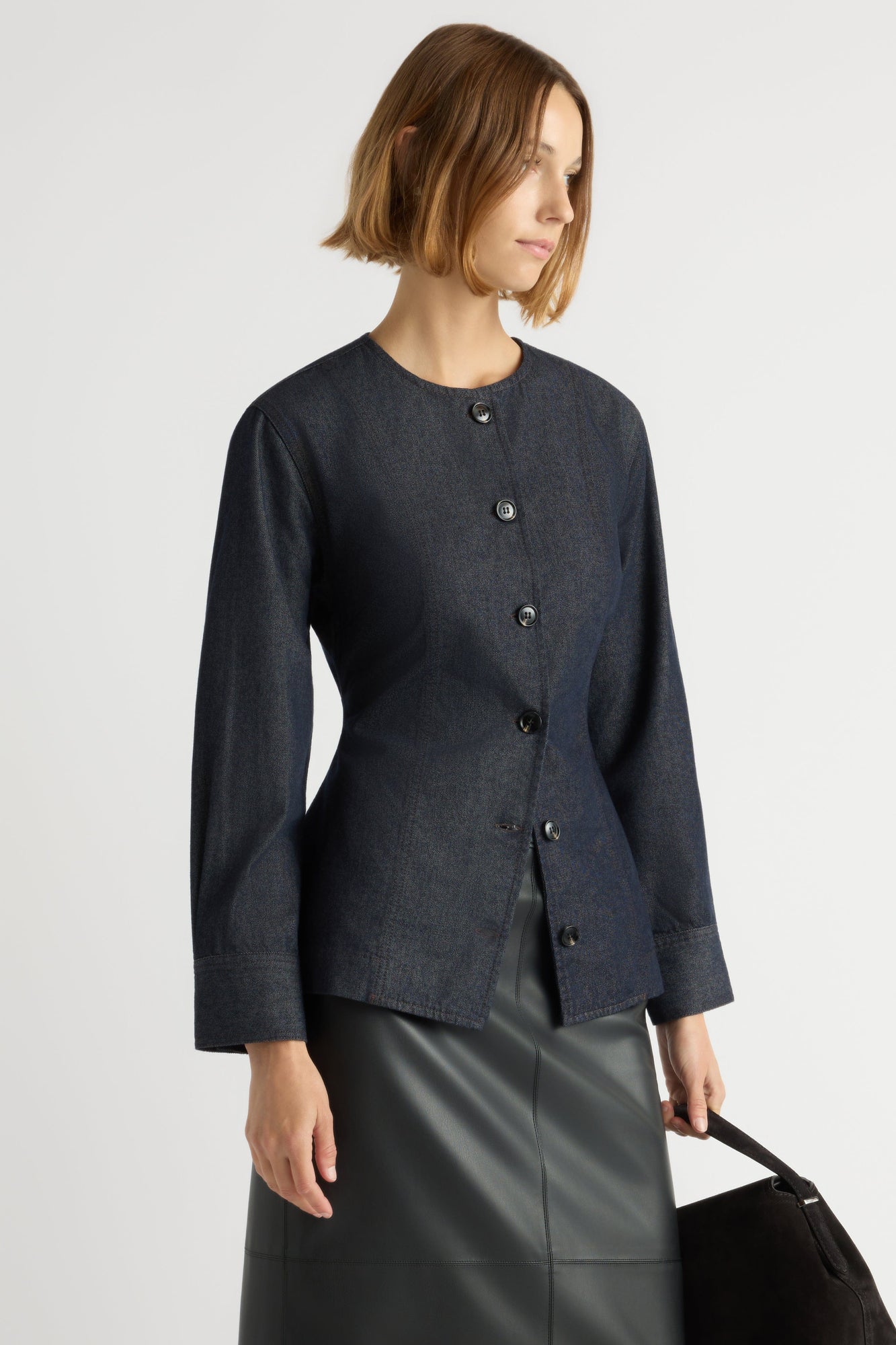 Mali | Emerson Cinch-Waist Denim Jacket in Size Small