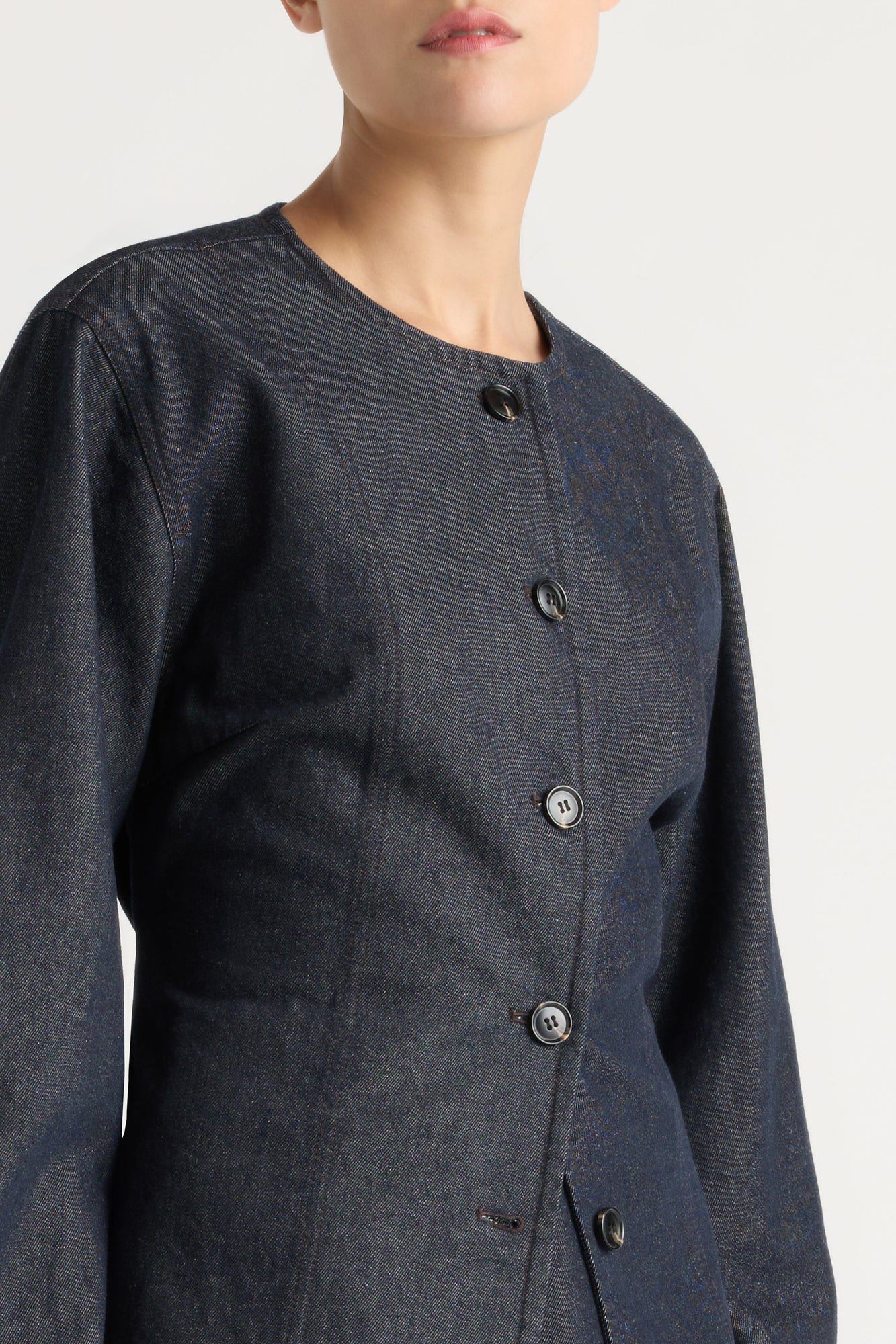 Charlotte | Emerson Cinch-Waist Denim Jacket in Size Small