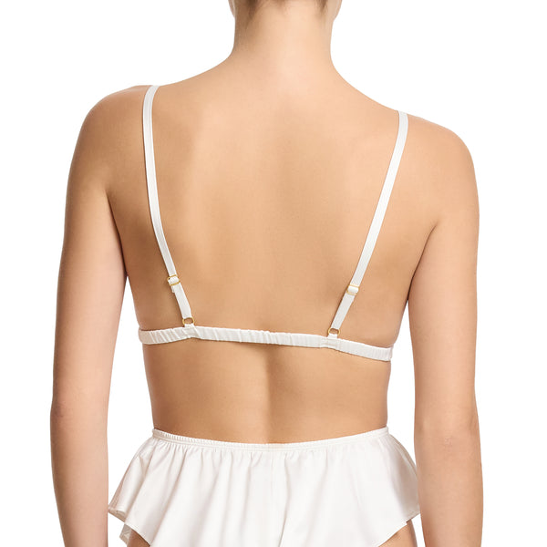 Satin Sleep Bralette | Light Ivory