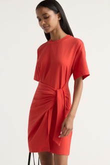 Isilda | Fallon Organic Cotton T-Shirt Wrap Dress in Size Extra Small