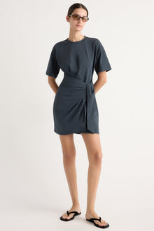 Karolina | Fallon Organic Cotton T-Shirt Wrap Dress in Size Extra Small