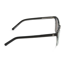 Unisex | Mr. Fantastic Sunglasses | Retro Black To Clear Gradient | Quantum Blue Polarized Lenses