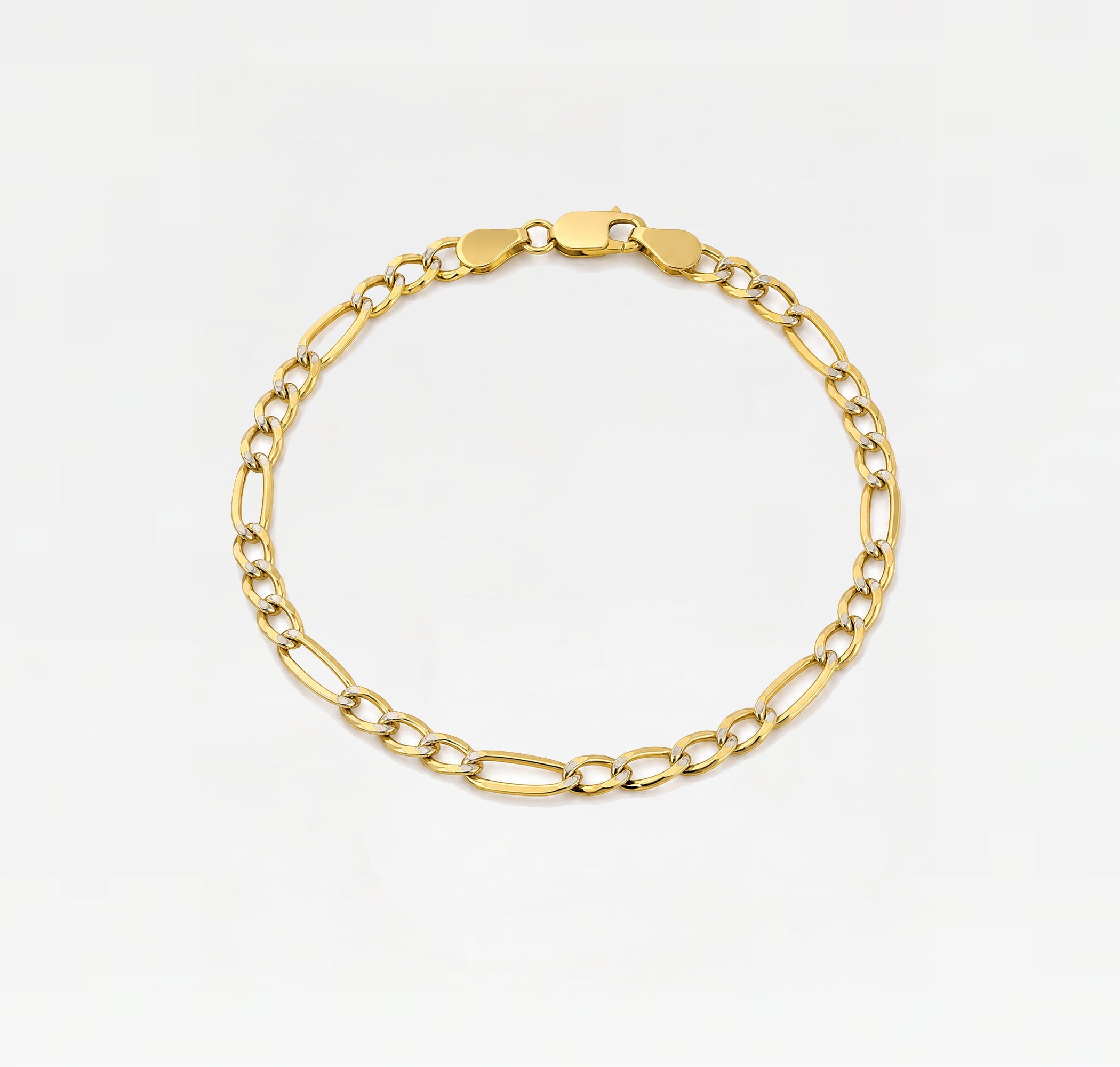 The Figaro Link Bracelet | Gold Plated