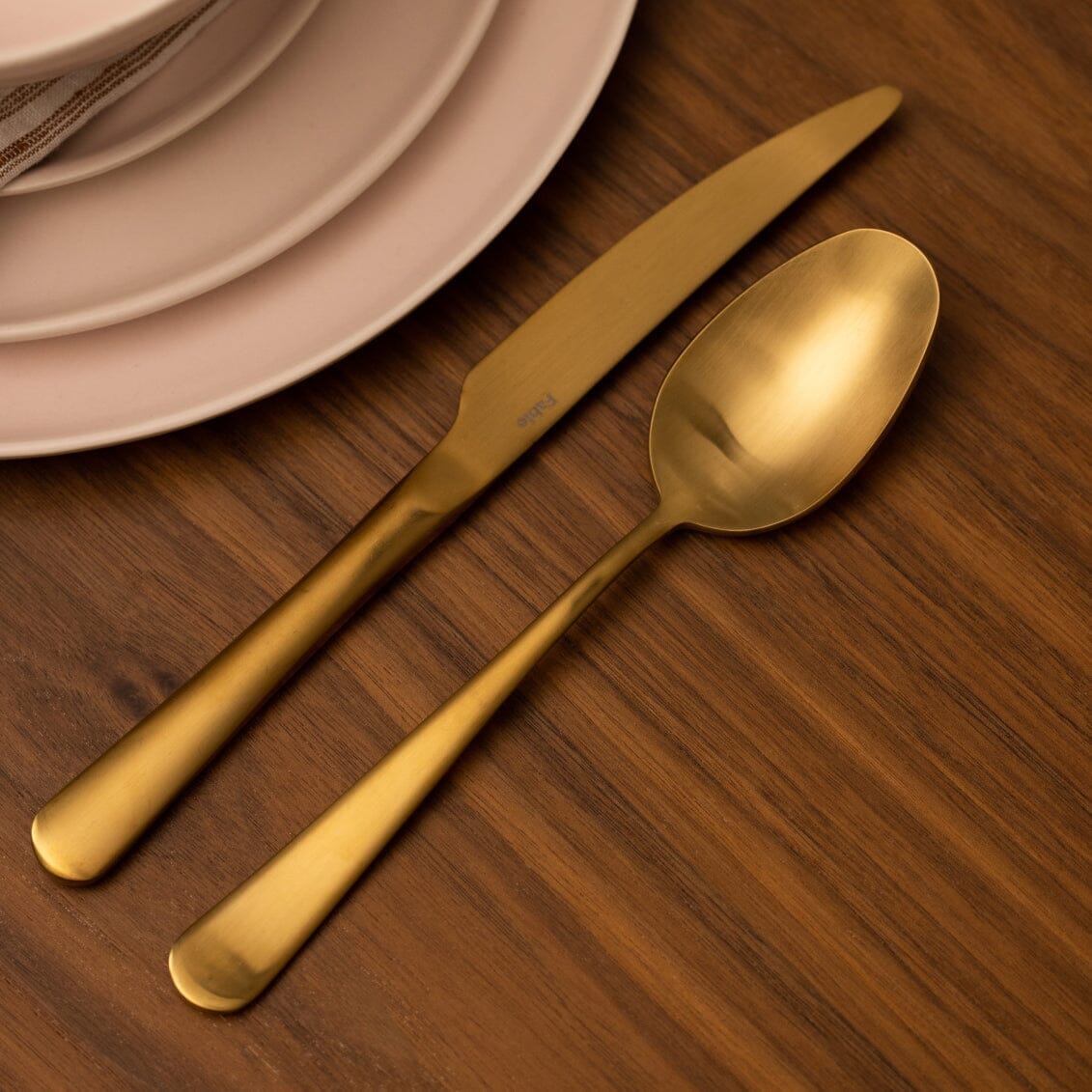 Flatware Set | Matte Gold