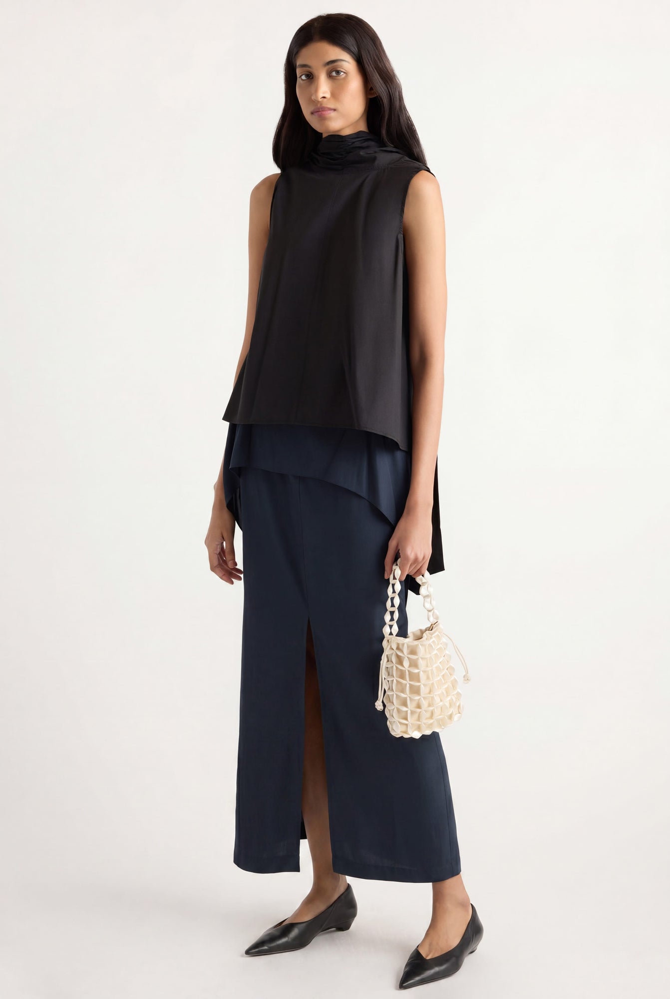 Arya | Fleur Layered Maxi Skirt in Size Small