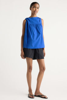 Isilda | Florence Tie-Shoulder Cotton Blouse in Size Extra Small
