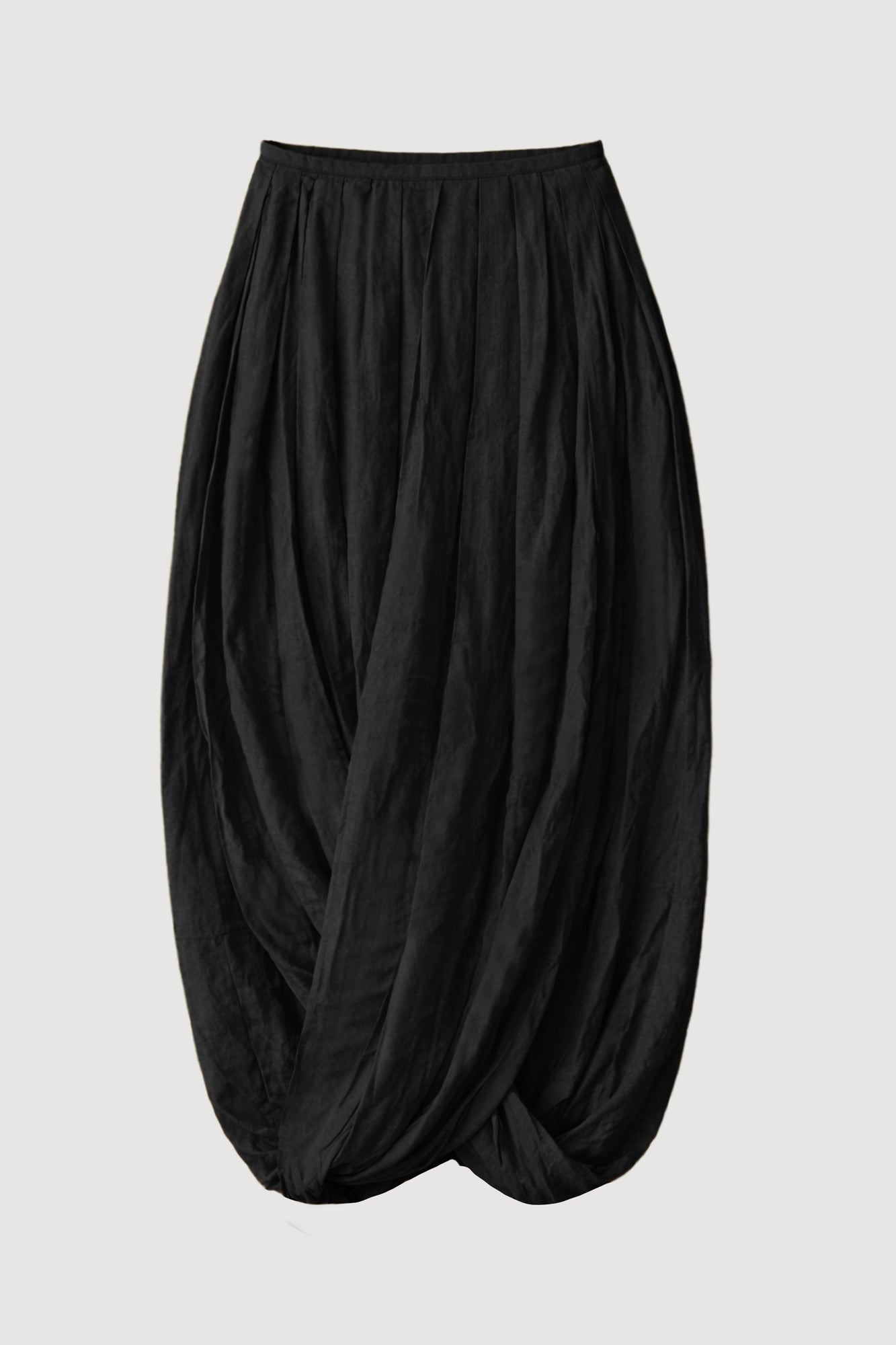 Diana  |  Freya Gathered Drape Maxi Skirt in Size Small - Flat