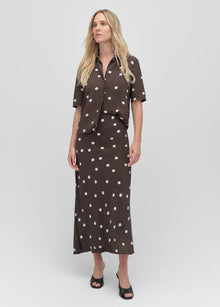 espresso polka dot