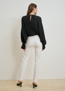 The Jen Mid Rise Slim Straight | Anchorage White