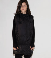 Kid | Long Down Vest | Black