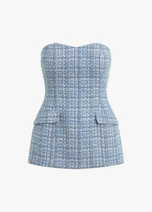 sky blue tweed