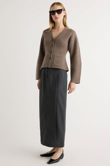 Jess | Georgina Wool-Blend Wrap Skirt in Size Small