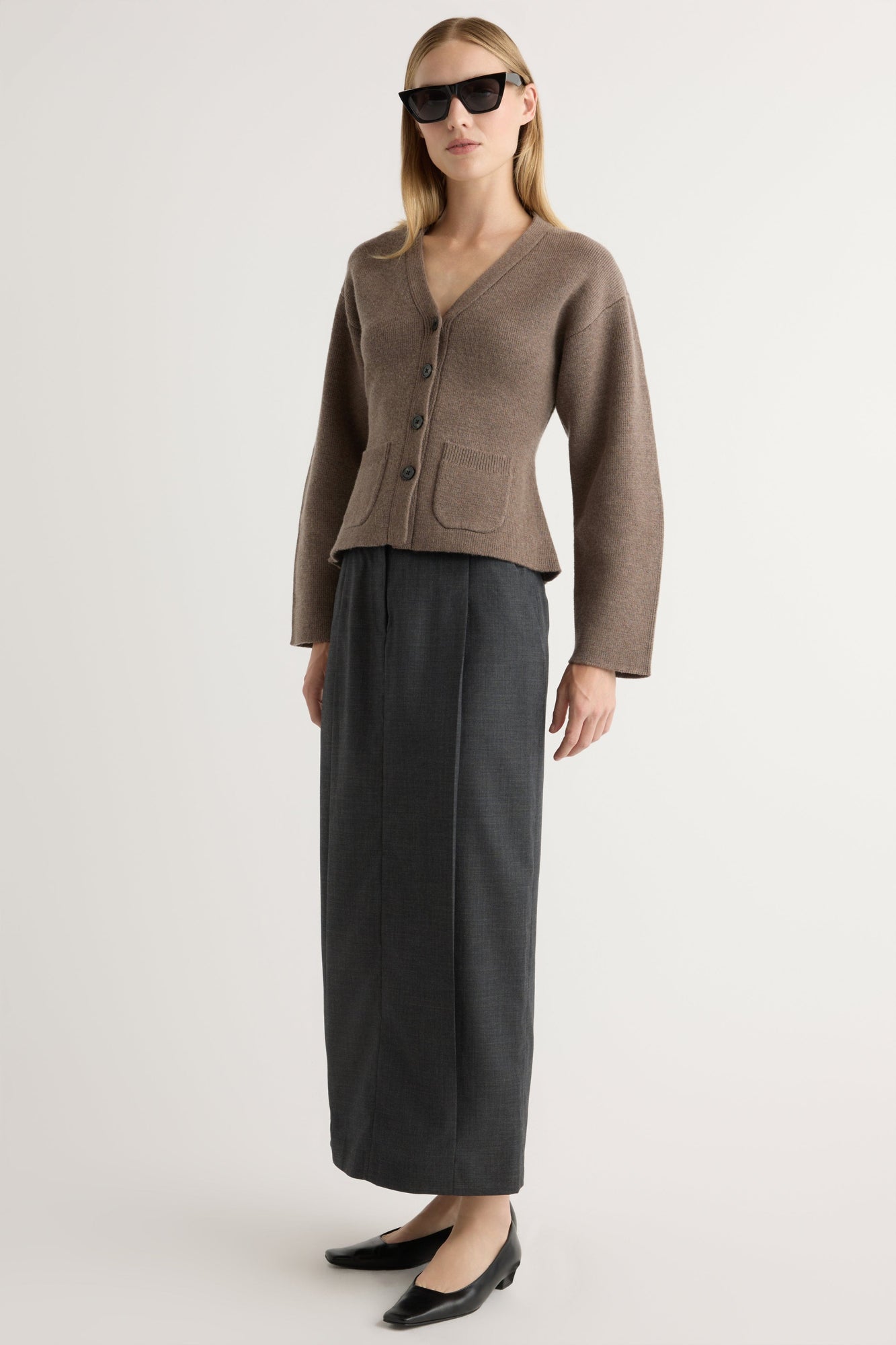 Jess | Georgina Wool-Blend Wrap Skirt in Size Small