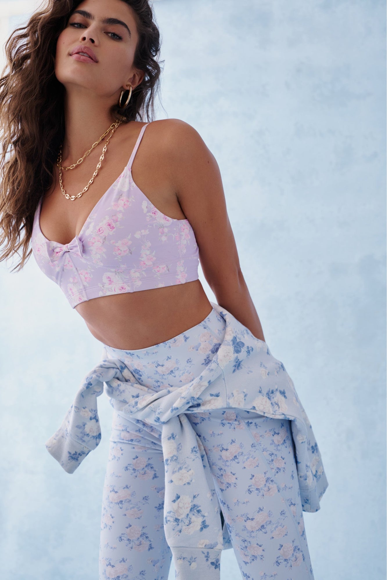 Ridgeson Floral Active Bra | Hibiscus