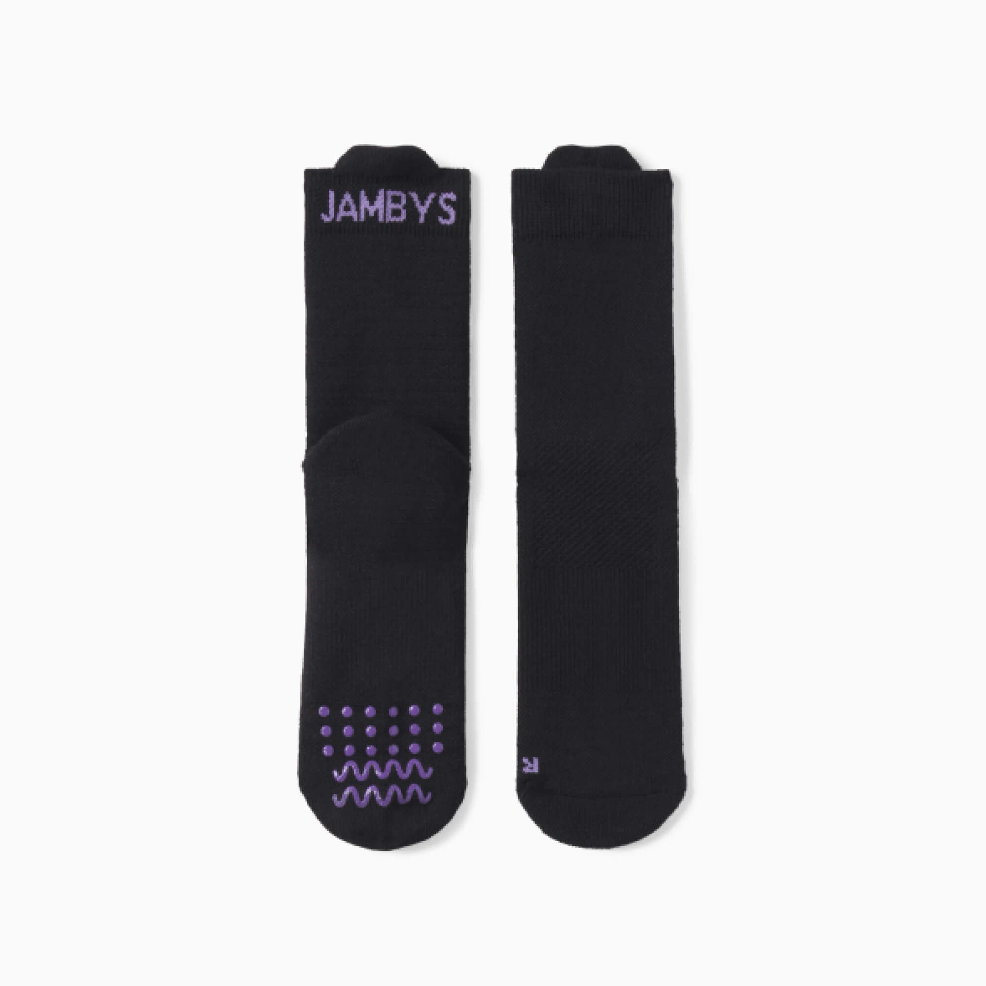 Cotton Socks with Silicone Grips | Black