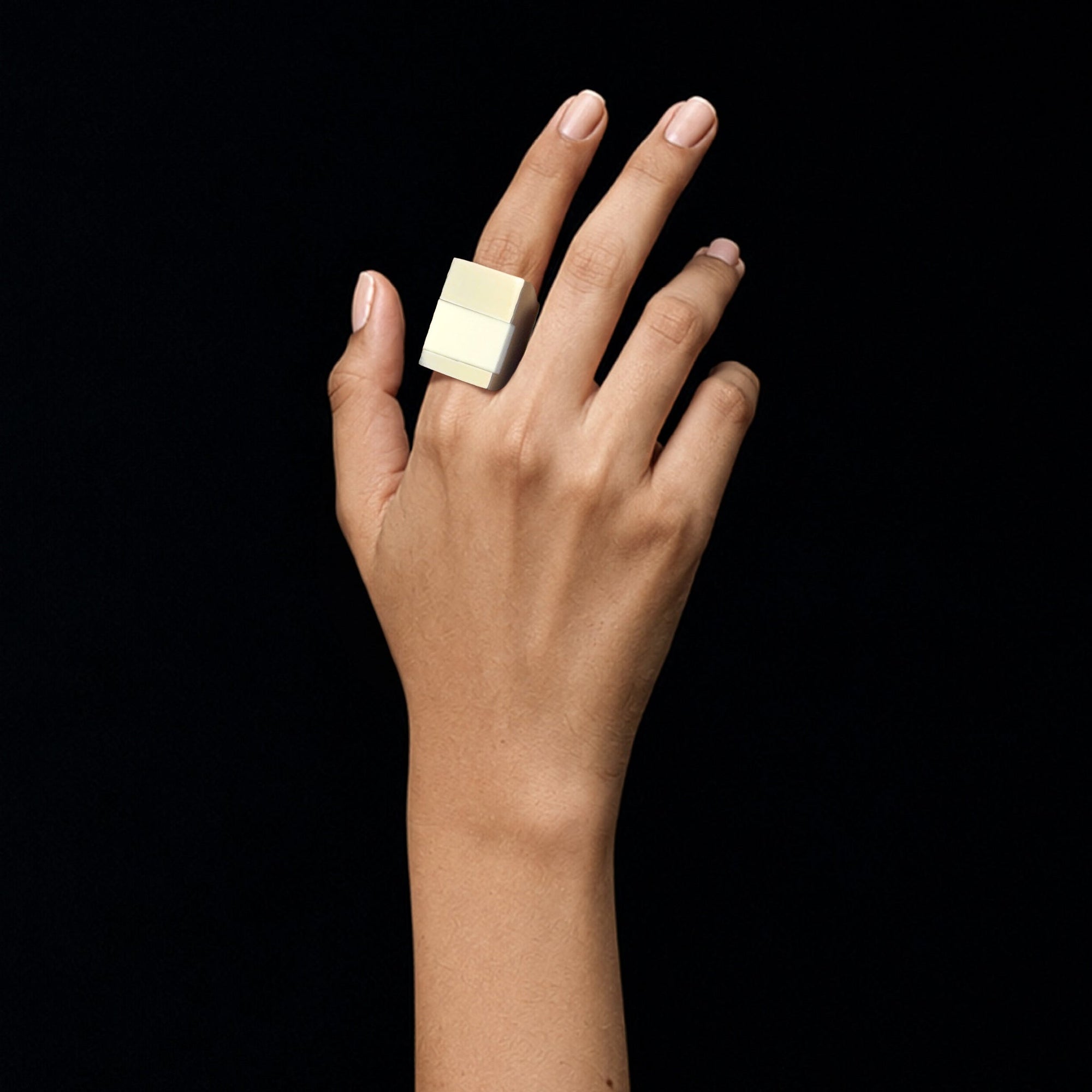Icarus White Agate Ring | Sterling Silver | White Agate