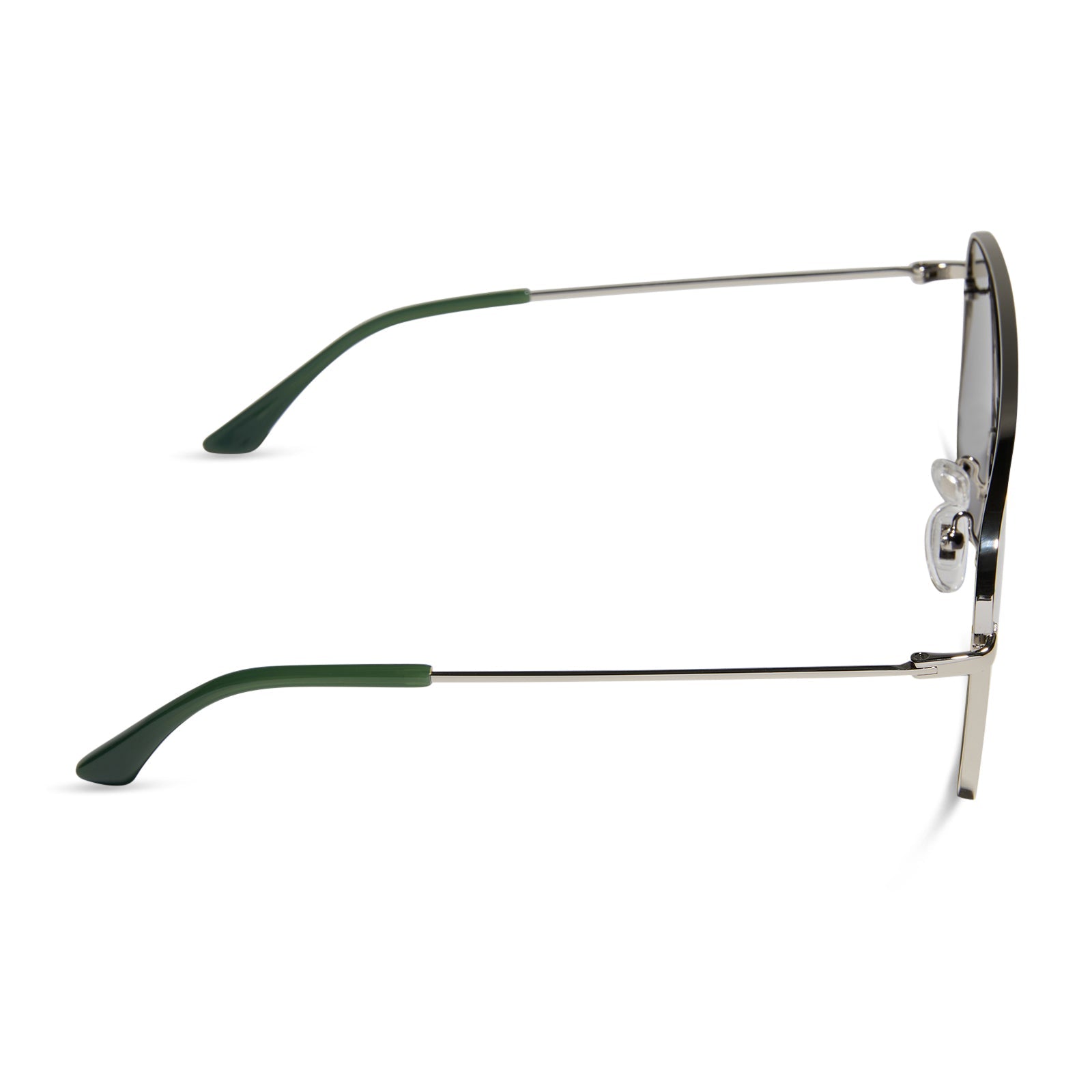 Womens | Cynthia Sunglasses | Silver | Grey Gradient With Silver Flash Polarized Lenses