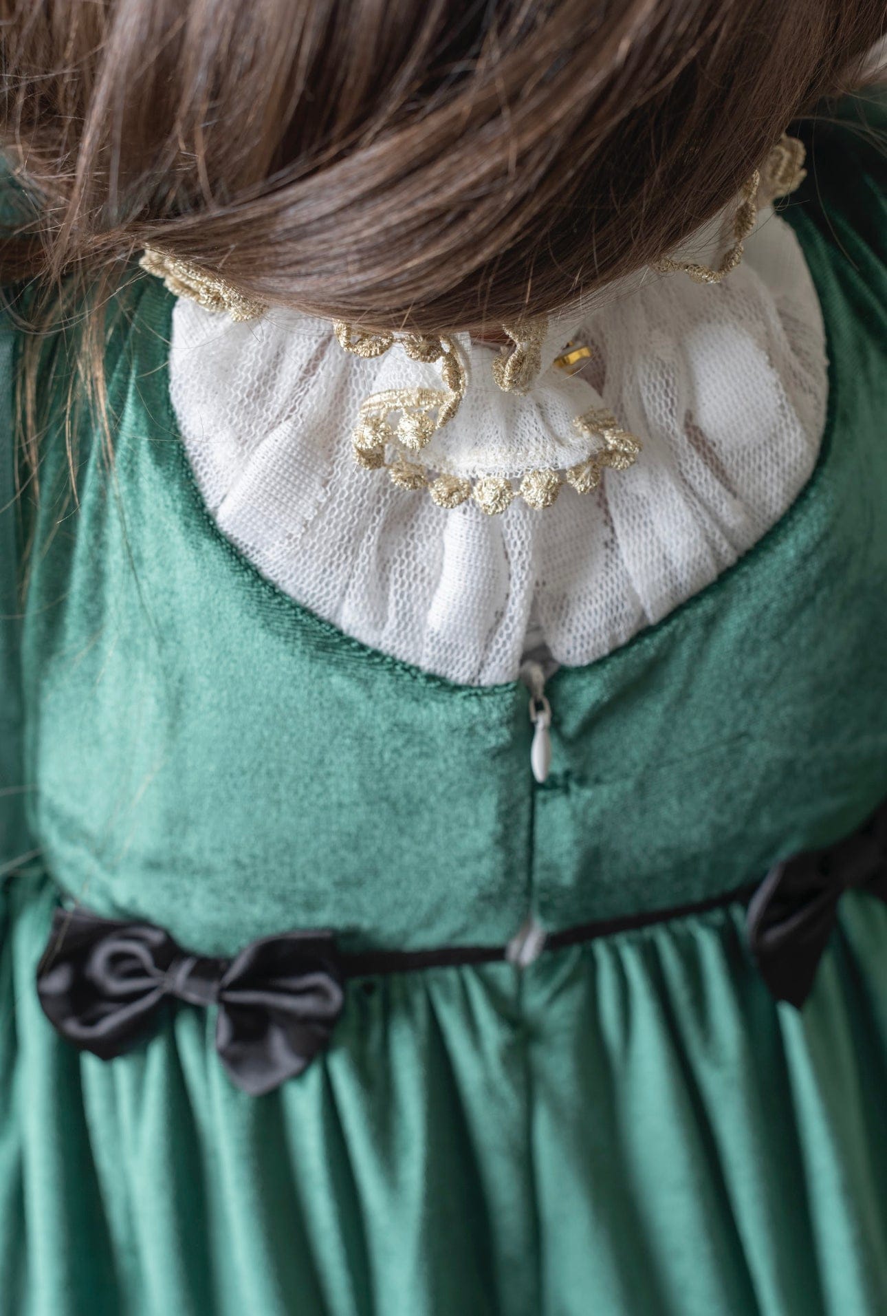 Baby Girls | Aurora Velour Dress | Royal Green