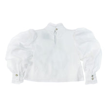 Baby Girls | Gwen Blouse With Ruffle Trim | White & Black