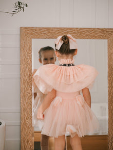 Victorian Tulle Cape | Peach