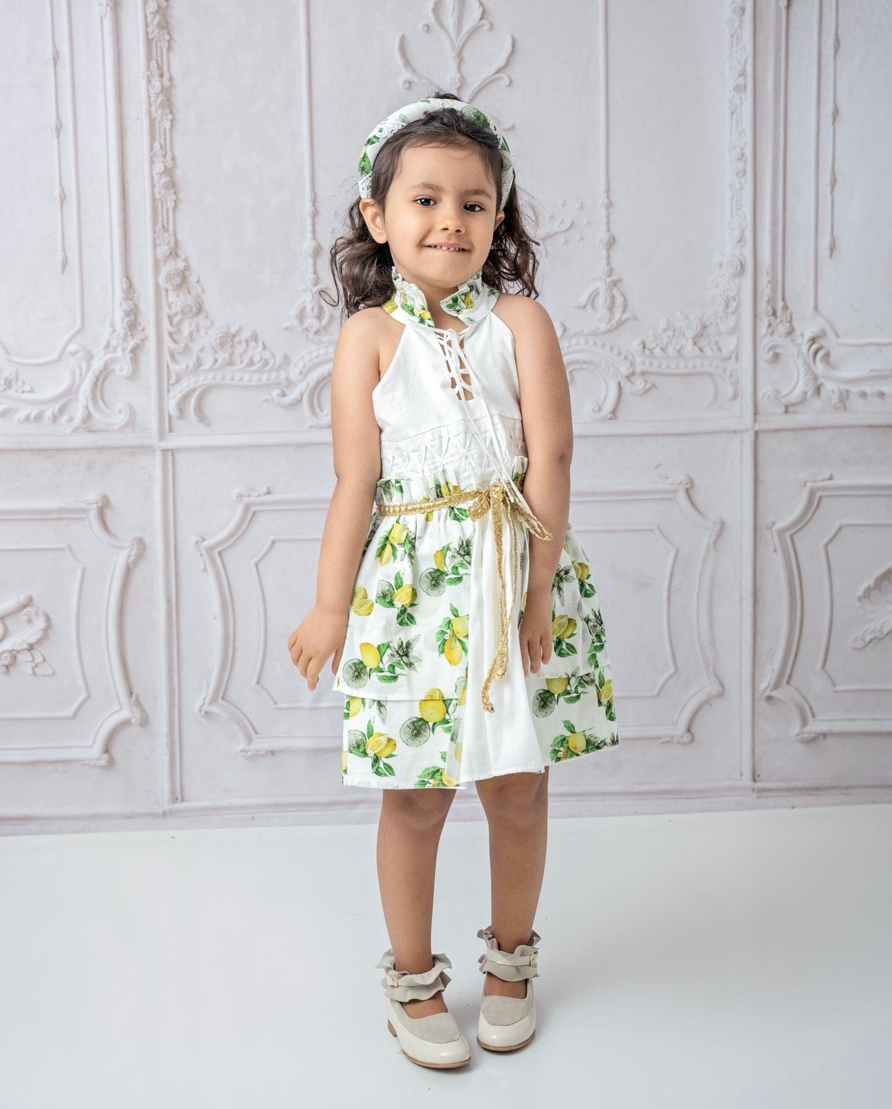 Baby Girls | Amalfi Dress | Lemon